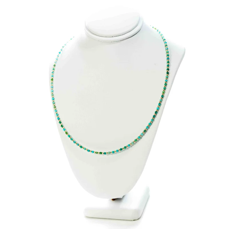 Women’s designer necklace-malia beaded gemstone necklace