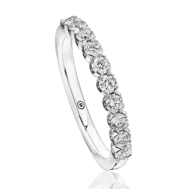 Women’s round engagement ring-L'Amour Crisscut Diamond Band