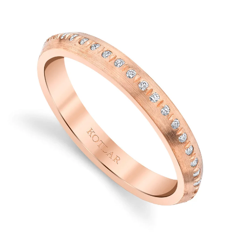 Women’s unique three-stone engagement ring-Interlude Diamond Eternity Band