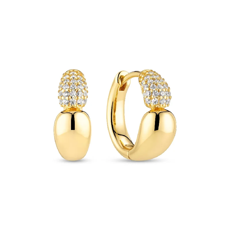 Women’s art deco earrings-Earrings Goccia Creolo Piccolo