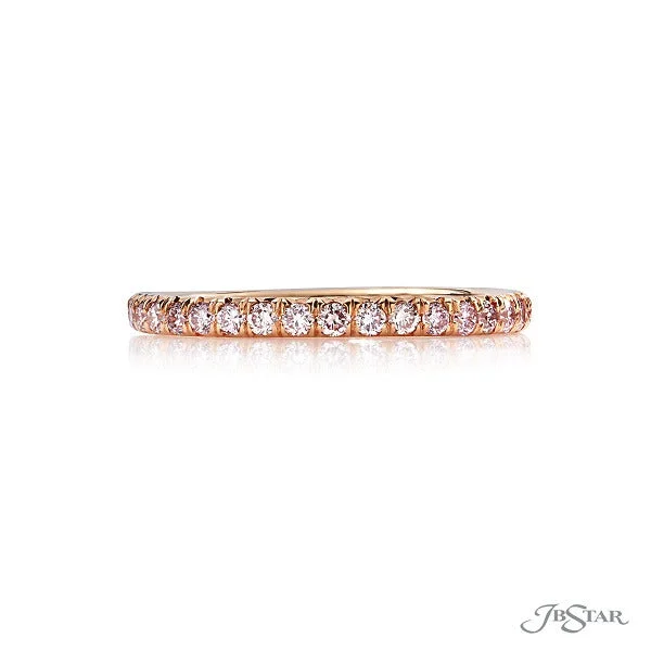 Women’s sapphire engagement ring-18K Rose Gold Diamond Eternity Band