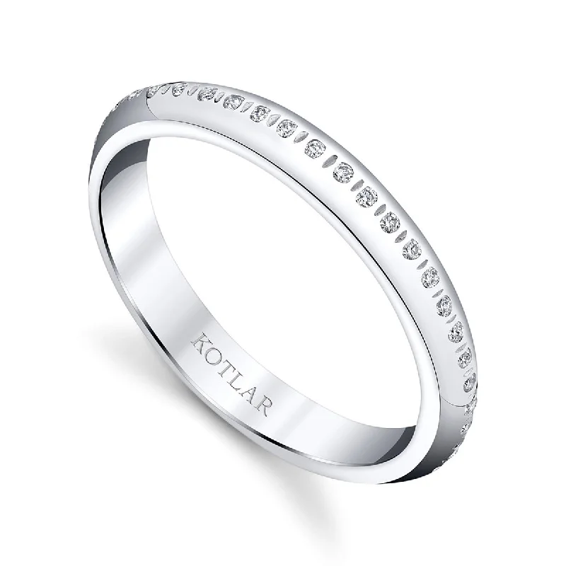 Women’s custom-cut engagement ring-Interlude Diamond Eternity Band