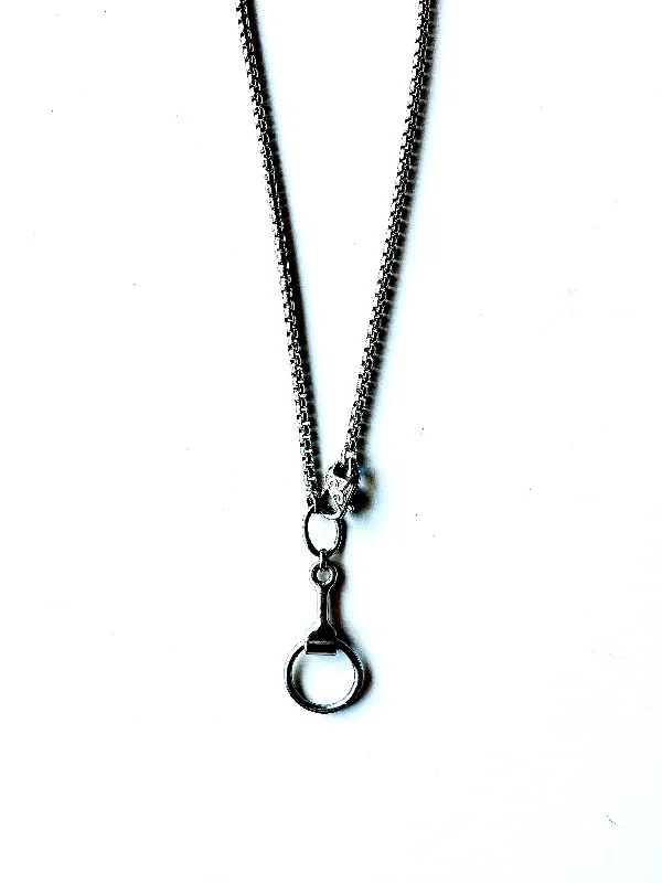 Women’s precious stone necklace-BOLT SNAFFLE BIT NECKLACE