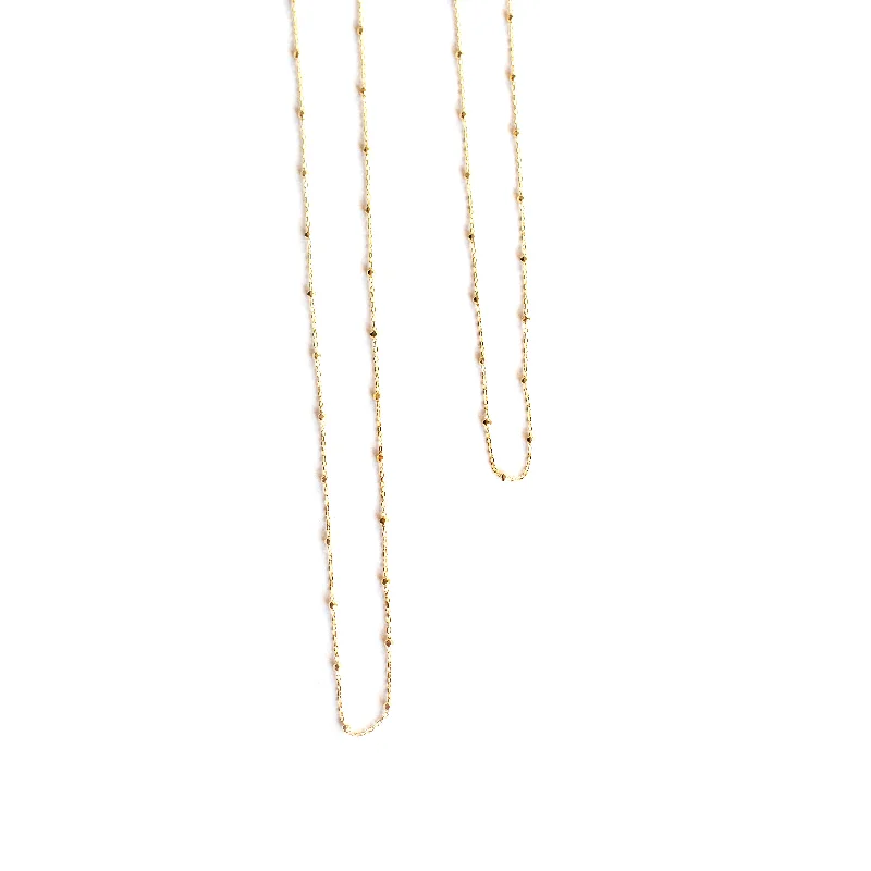 Women’s infinity necklace-izzy : beaded chain necklace