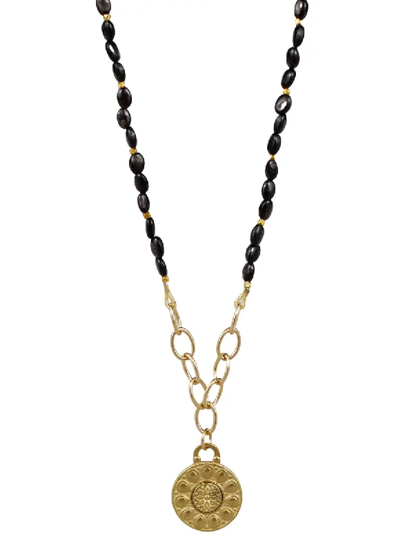 Women’s heart-shaped necklace-ORION NECKLACE SATYA HYPERSTHENE