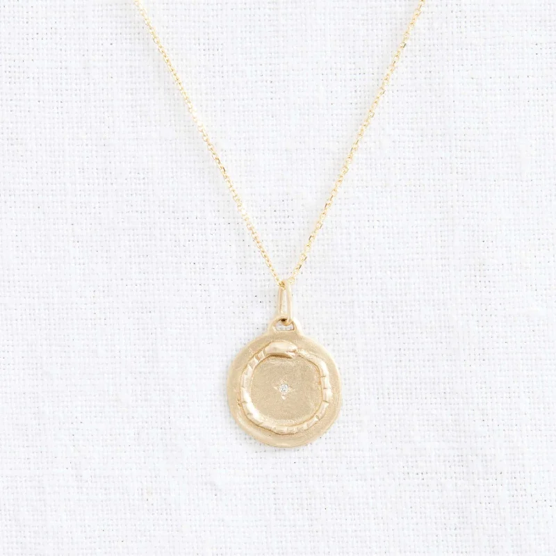 Women’s bridal necklace-Ouroboros Totem necklace