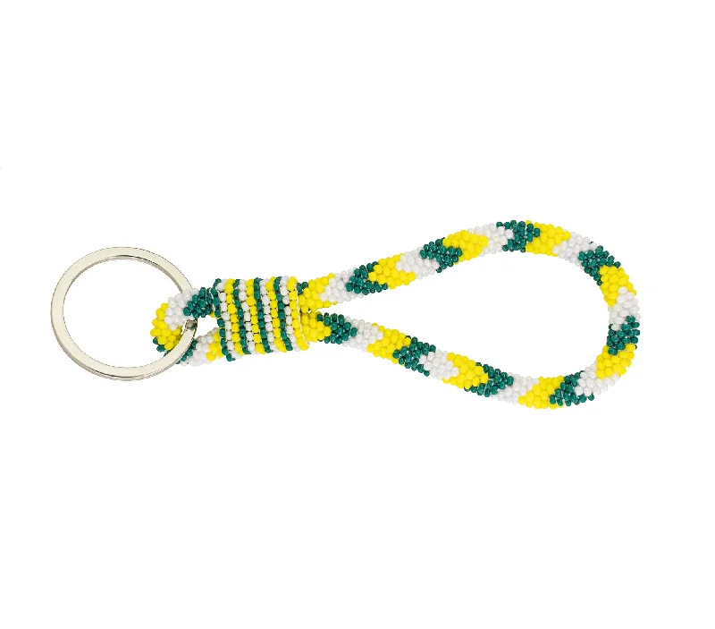 Women’s lotus flower necklace-Game Day Roll-On® Keychain <br> - Yellow & Green