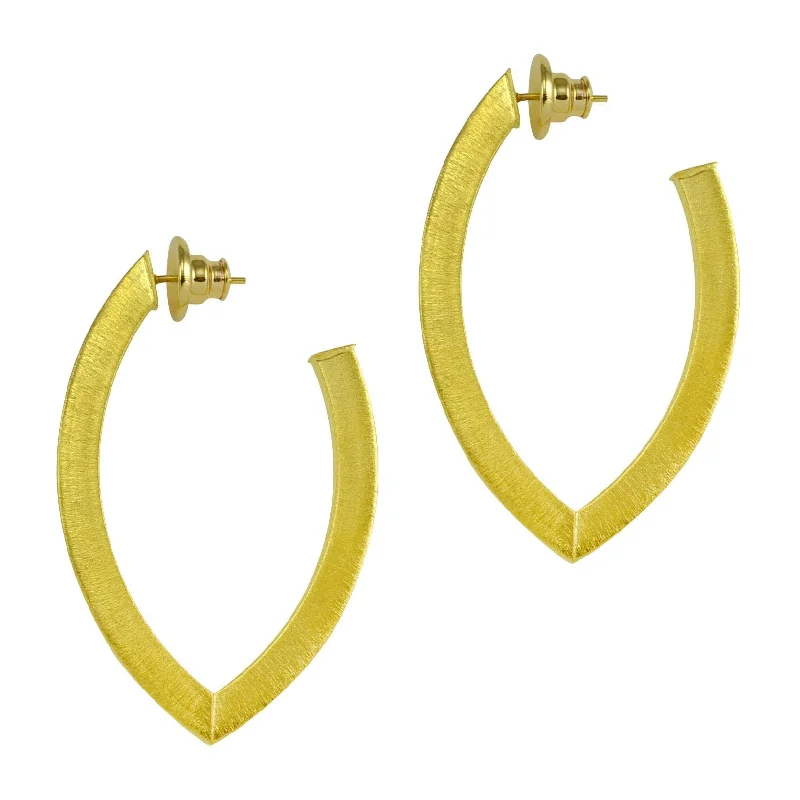 Women’s casual earrings-Monaco Pointed Hoop Earrings