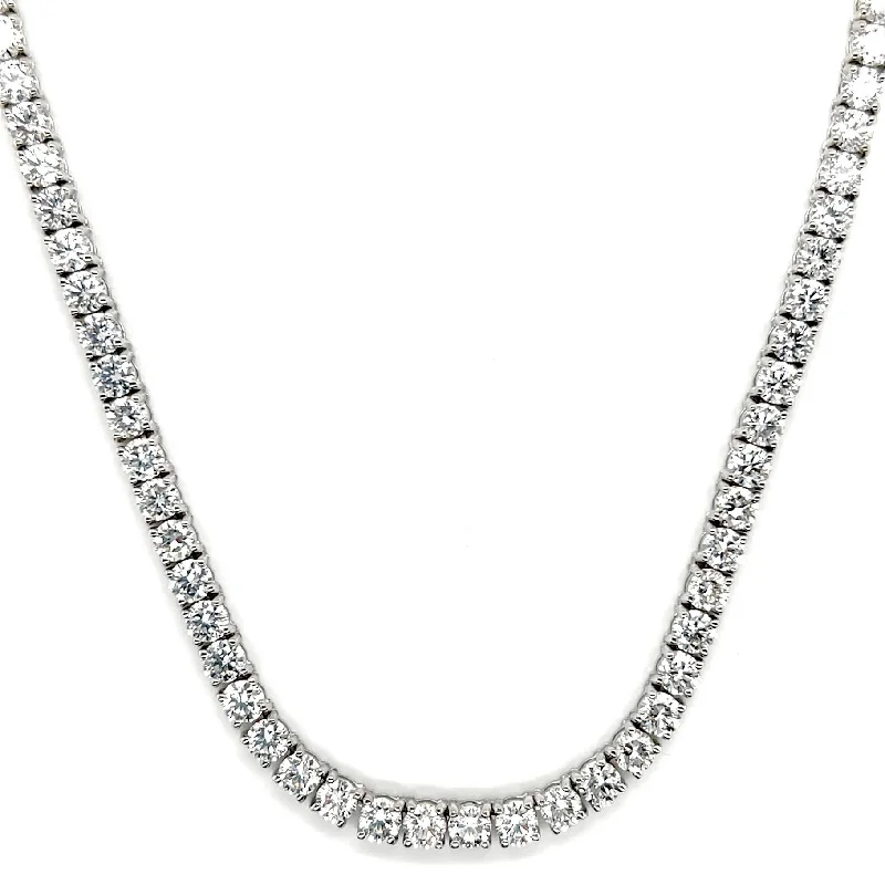 Women’s layered necklace-25 Pointer Diamond Tennis Necklace