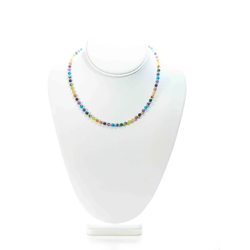 Women’s zodiac necklace-malia beaded rainbow necklace