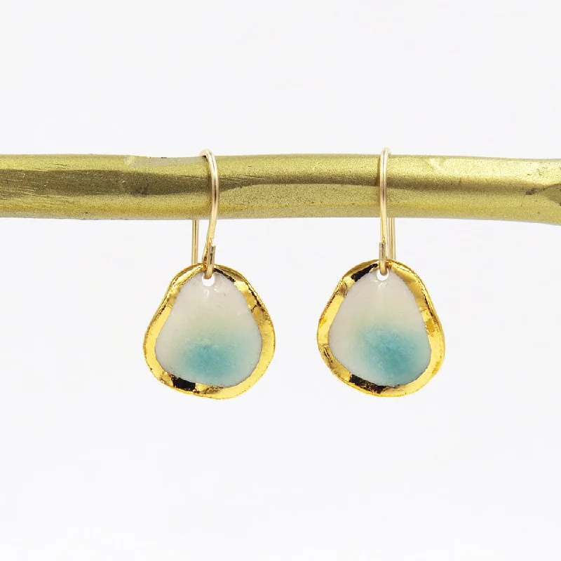 Women’s gold-plated earrings-Turquoise Summer Reef Earrings