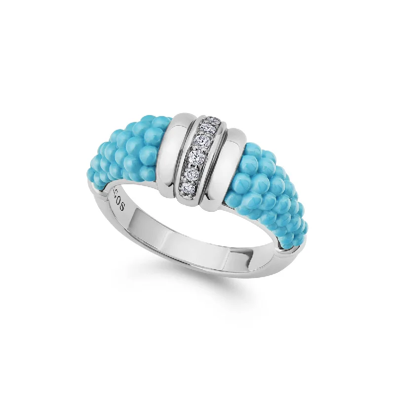 Women’s cushion-cut engagement ring-Ceramic Diamond Stacking Ring