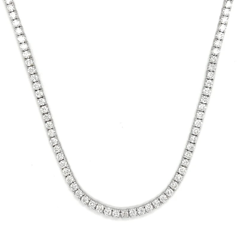 Women’s crystal necklace-8 Pointer Diamond Tennis Necklace