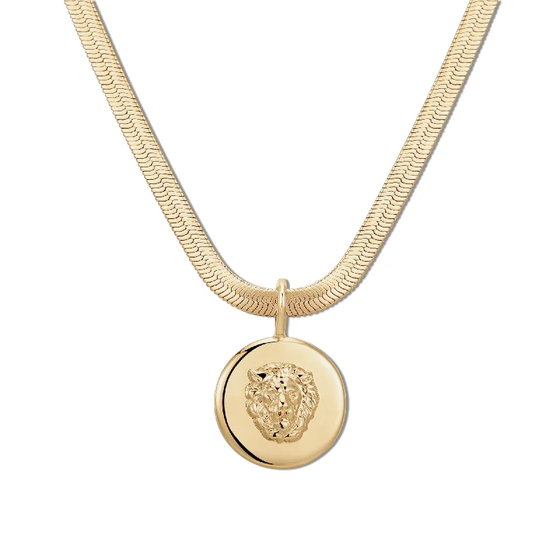 Women’s gold charm necklace-Melissa Pendant Necklace