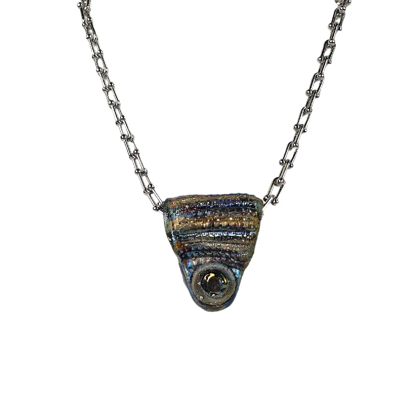 Women’s luxury necklace-The Rosy Raku Necklace