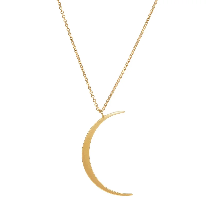 Women’s statement necklace-<!--NK914-->crescent moon necklace