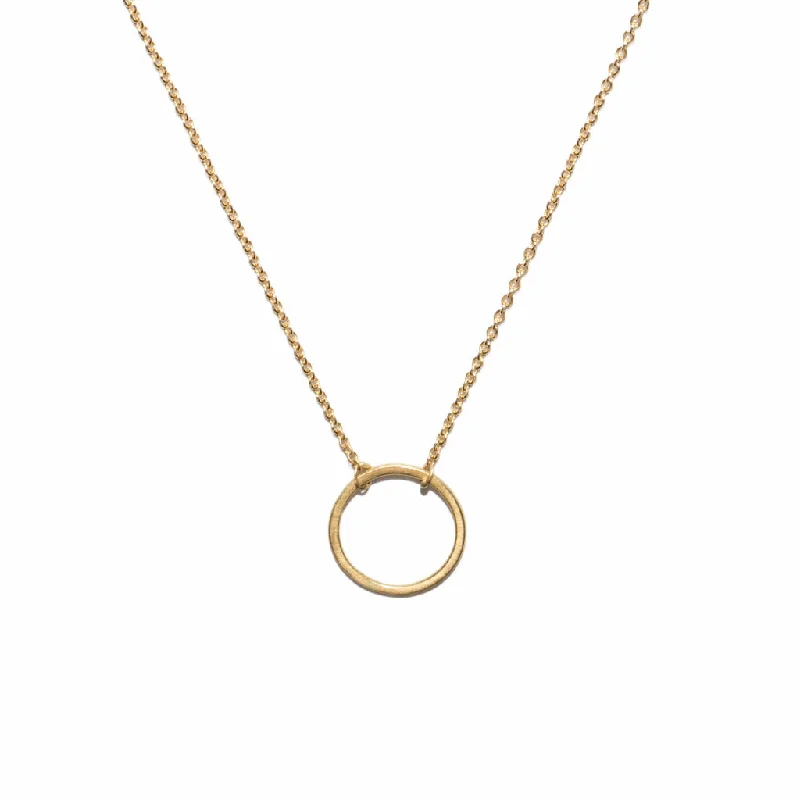 Women’s heart necklace-<!--NK886-->mini circle necklace