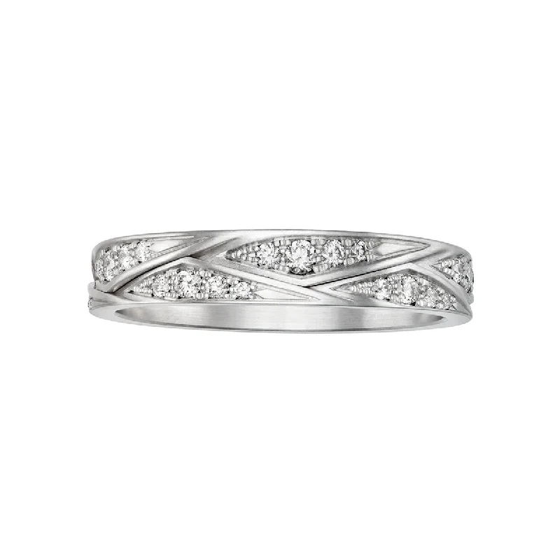 Women’s platinum solitaire engagement ring-Diamond One Colour Eternity Band