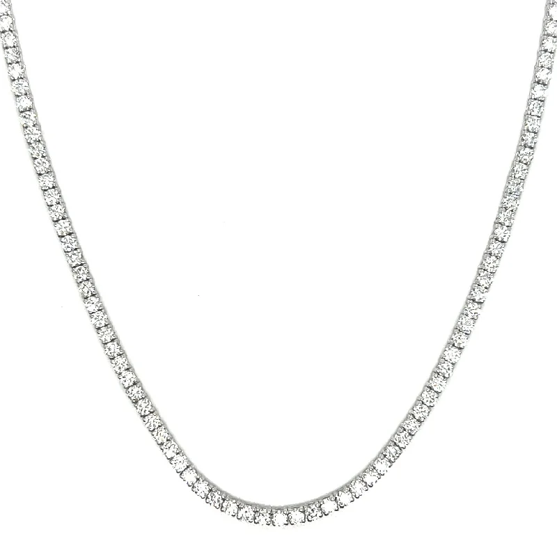 Women’s statement necklace-6 Pointer Diamond Tennis Necklace