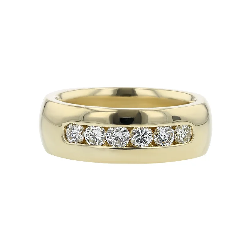 Women’s princess-cut engagement ring-1.08-Carat Diamond 14K Yellow Gold Mens Ring