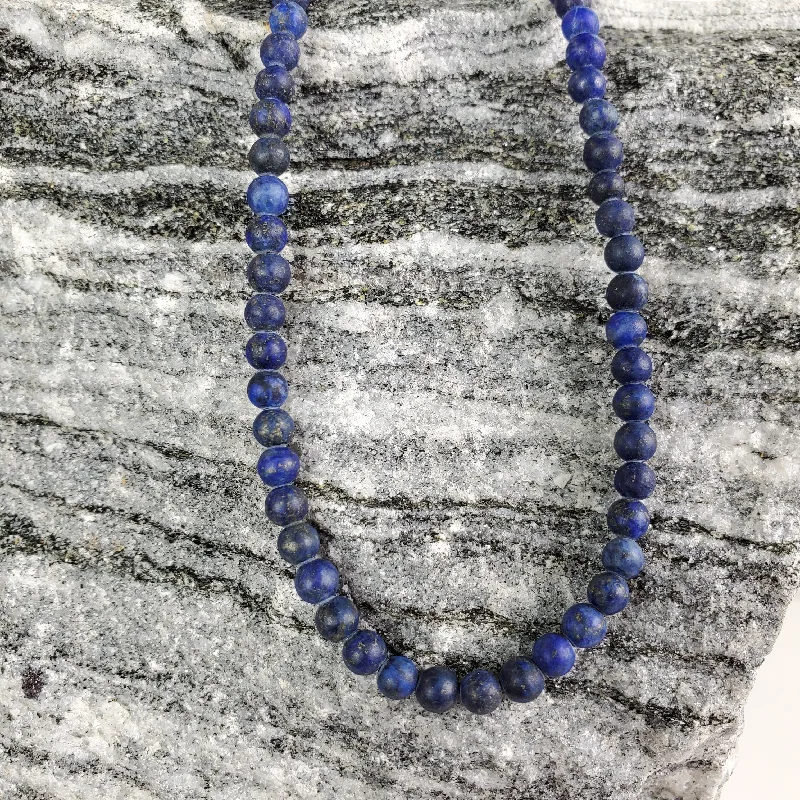 Women’s chunky necklace-Lapis Necklace