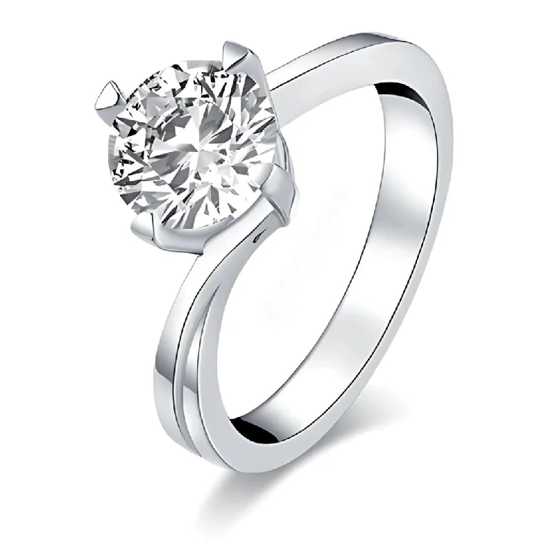 Women’s wedding ring-RSR-188 Original Moissanite Diamond Ring