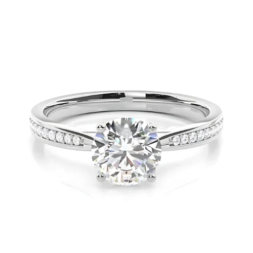 Women’s ring with diamonds-RSR-501 Original Moissanite Diamond Ring