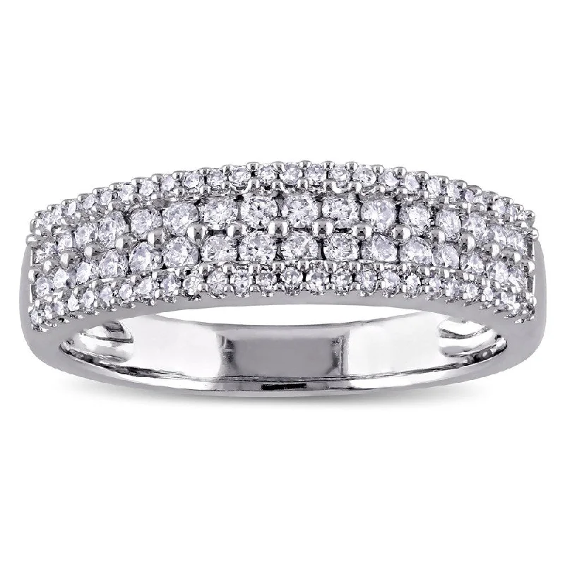 Women’s bridal ring set-Miadora 14k White Gold 1/2ct TDW Diamond Anniversary Ring