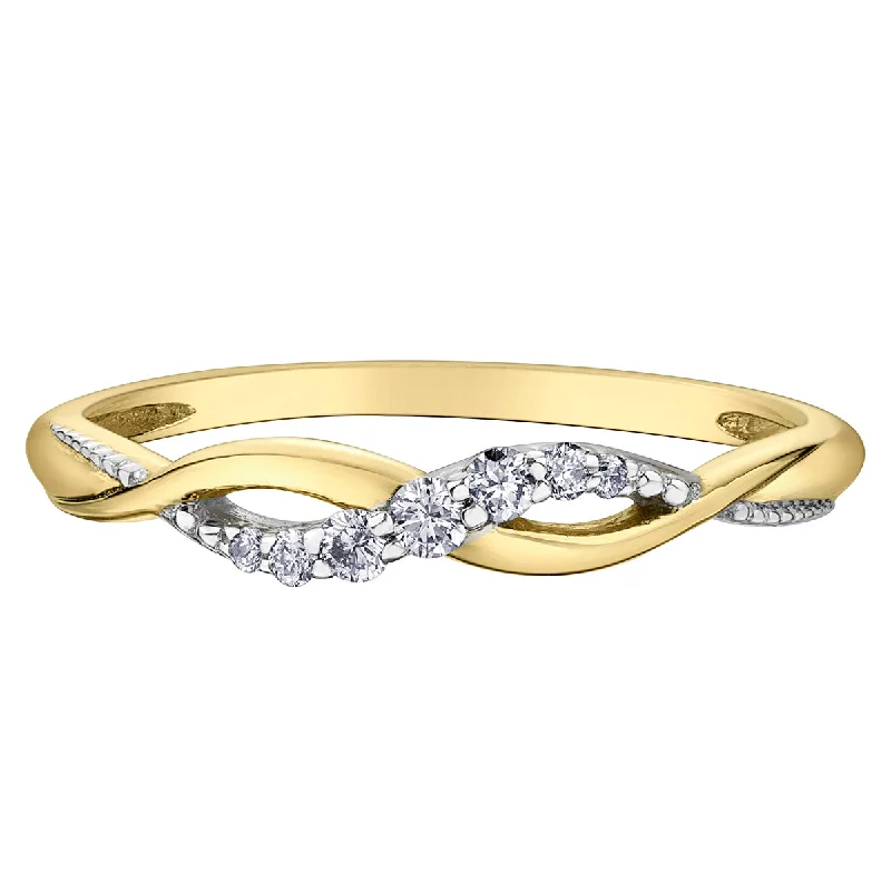 Women’s vintage ring-10kt Yellow Gold Diamond Infinity Women's Ring