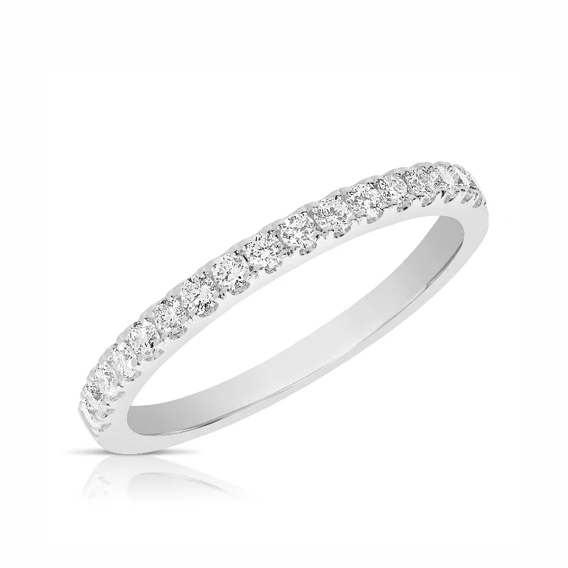 Women’s stackable ring-14kt White Gold 0.25cttw Diamond Wedding Band