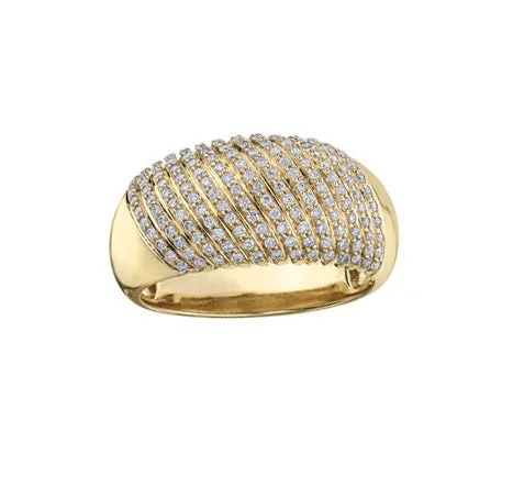 Women’s minimalist ring-10kt Yellow Gold 0.50cttw Diamond Ring