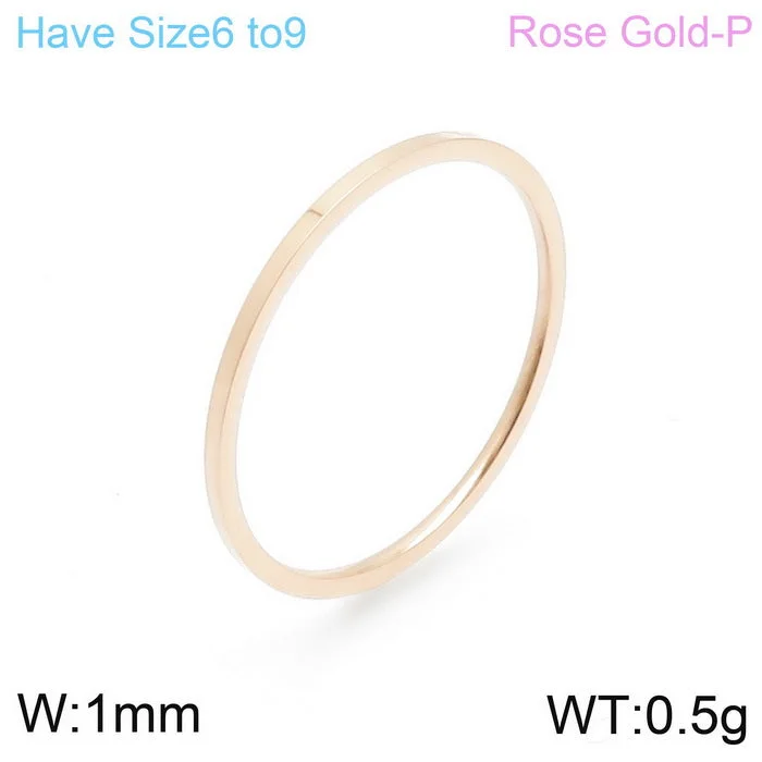 1mm Rose Gold