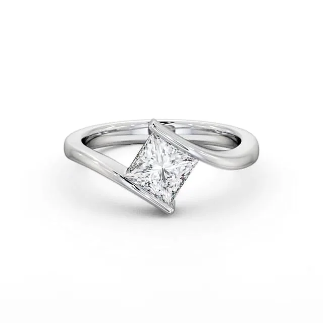 Women’s anniversary ring-RSR-167 Original Moissanite Princes Cut Diamond Ring