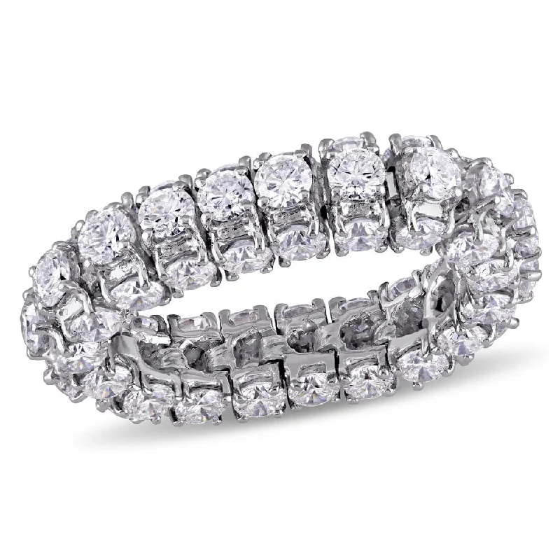 Women’s filigree ring-Miadora Signature Collection 18k White Gold 6 1/10ct TDW Diamond Eternity Ring