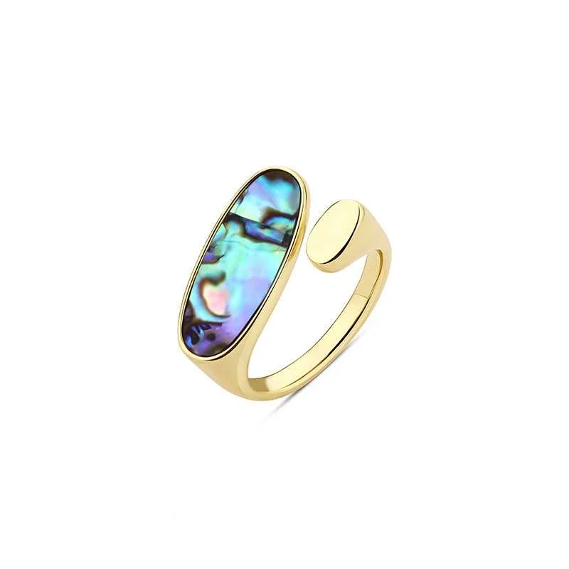 Women’s vintage ring-Paua Shell Open Ring